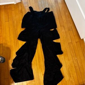 Black Pants with Slits
